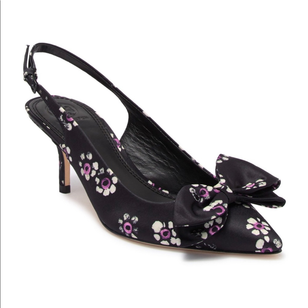 Tory Burch floral slingback pump